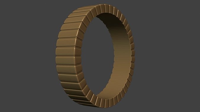 Unusual ring 3D print model