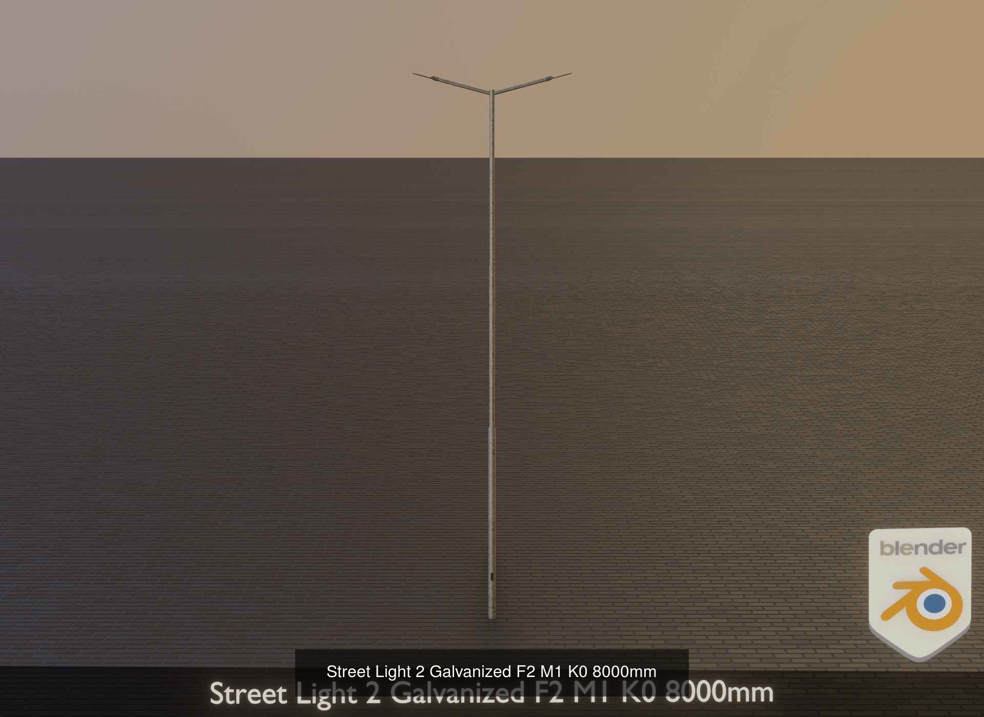 Street Light 1 2 3 4 5 Galvanized 3D Model Collection_94