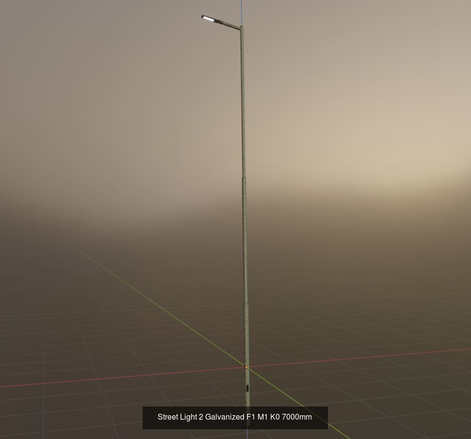 Street Light 1 2 3 4 5 Galvanized 3D Model Collection_79