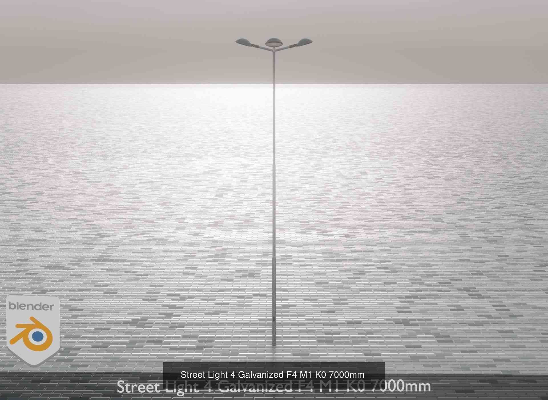 Street Light 1 2 3 4 5 Galvanized 3D Model Collection_183