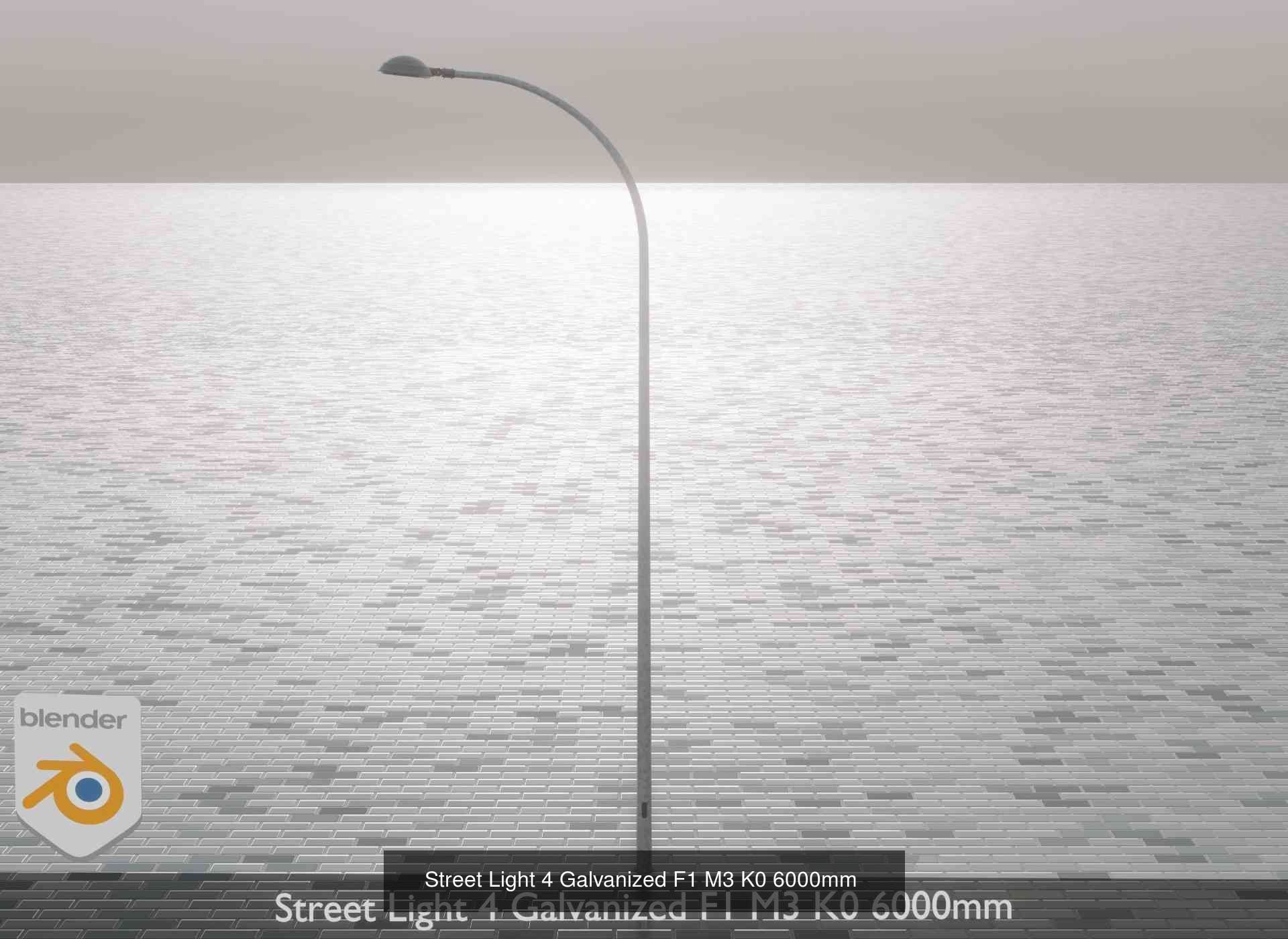 Street Light 1 2 3 4 5 Galvanized 3D Model Collection_158