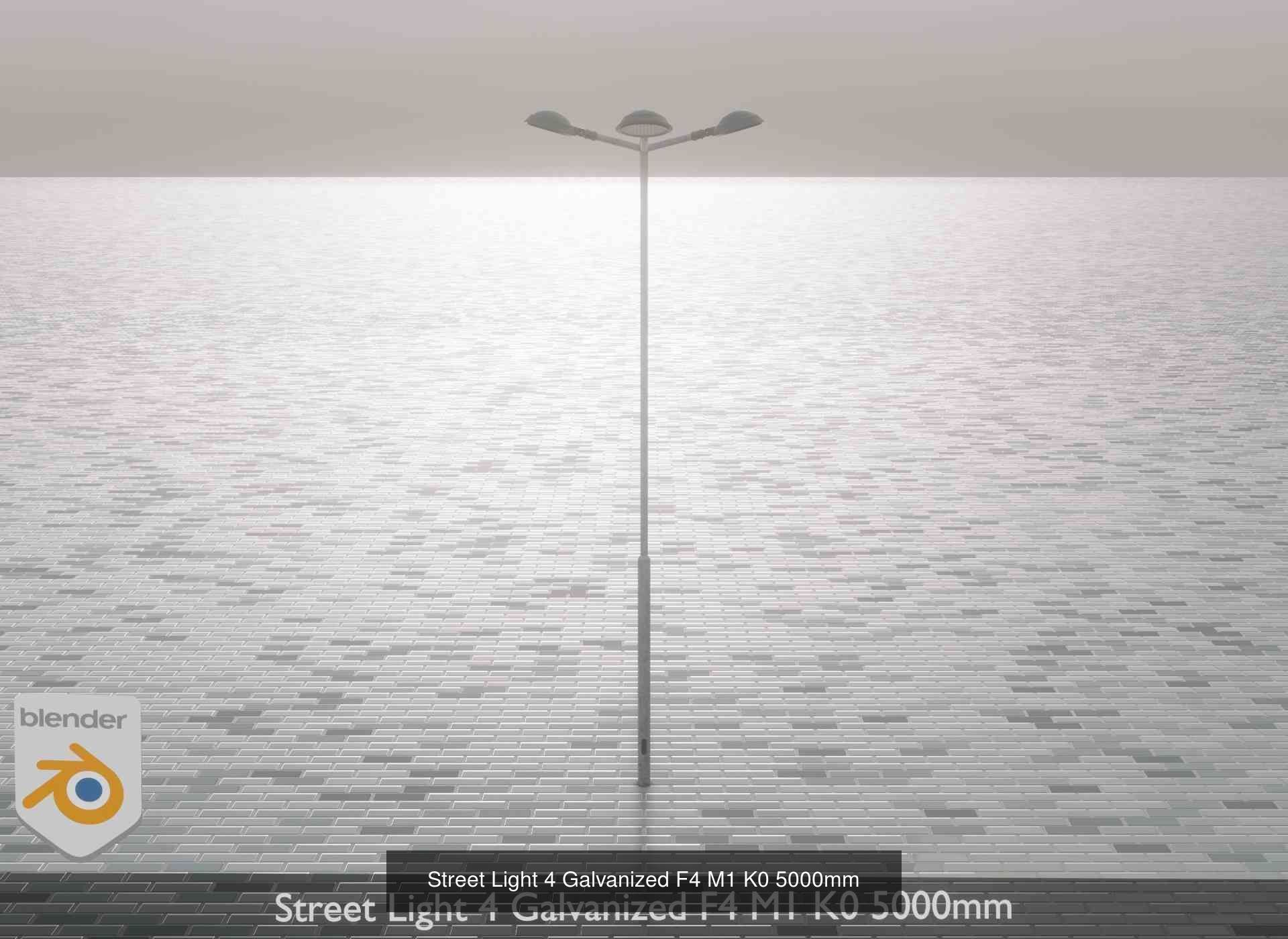 Street Light 1 2 3 4 5 Galvanized 3D Model Collection_181