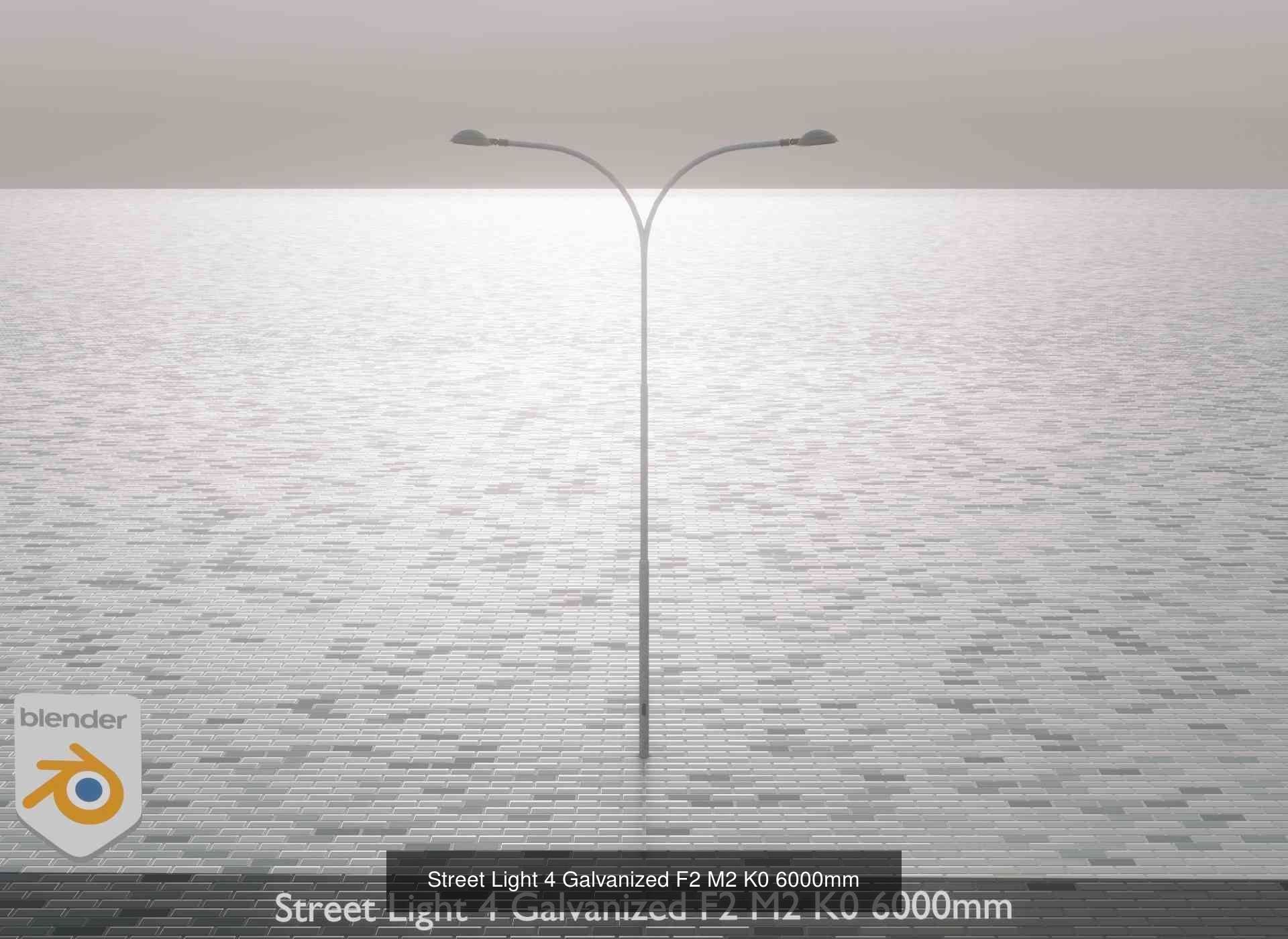 Street Light 1 2 3 4 5 Galvanized 3D Model Collection_168