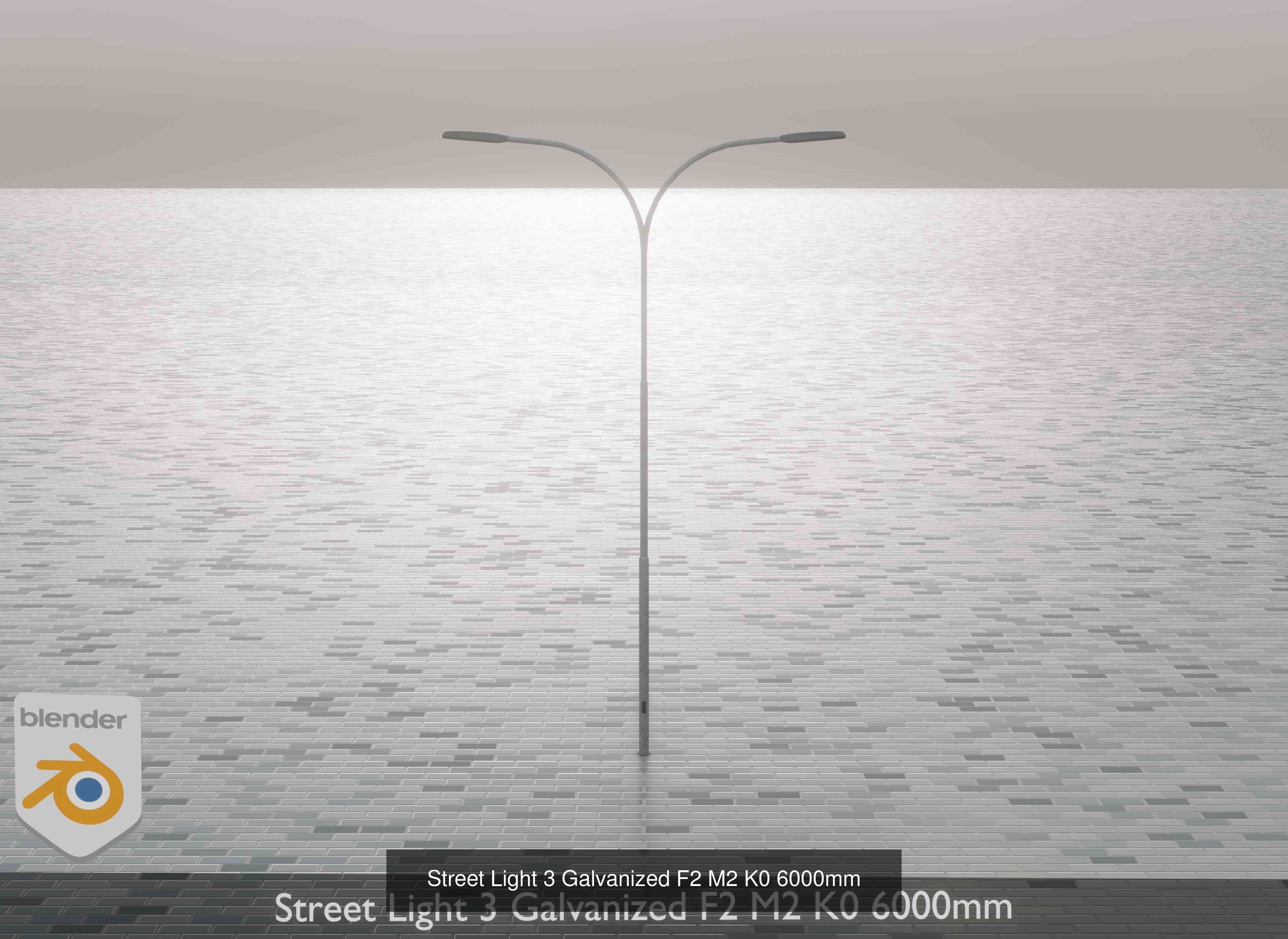 Street Light 1 2 3 4 5 Galvanized 3D Model Collection_125