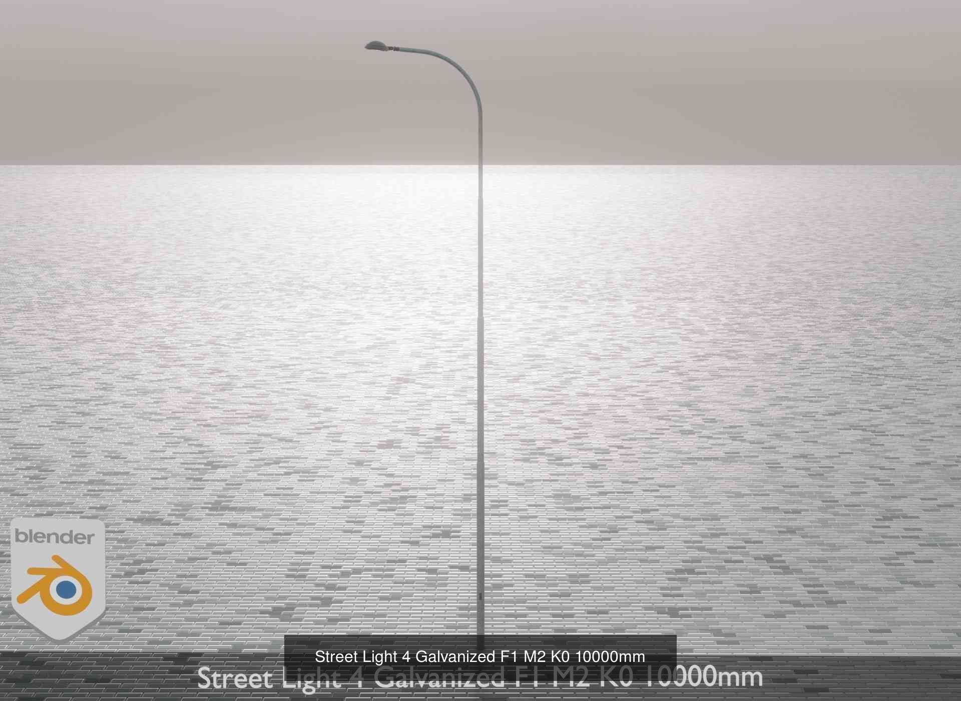 Street Light 1 2 3 4 5 Galvanized 3D Model Collection_157