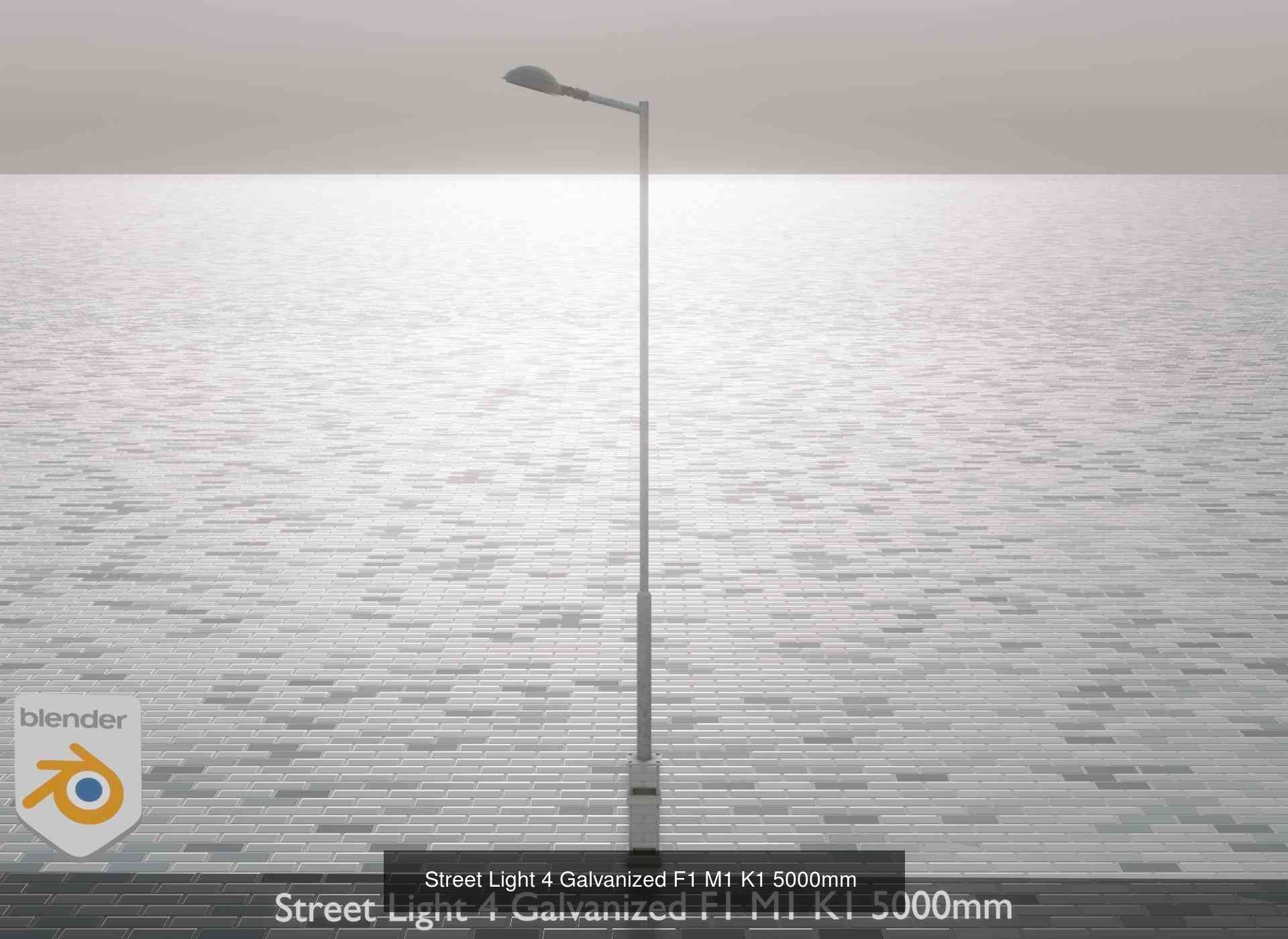 Street Light 1 2 3 4 5 Galvanized 3D Model Collection_154