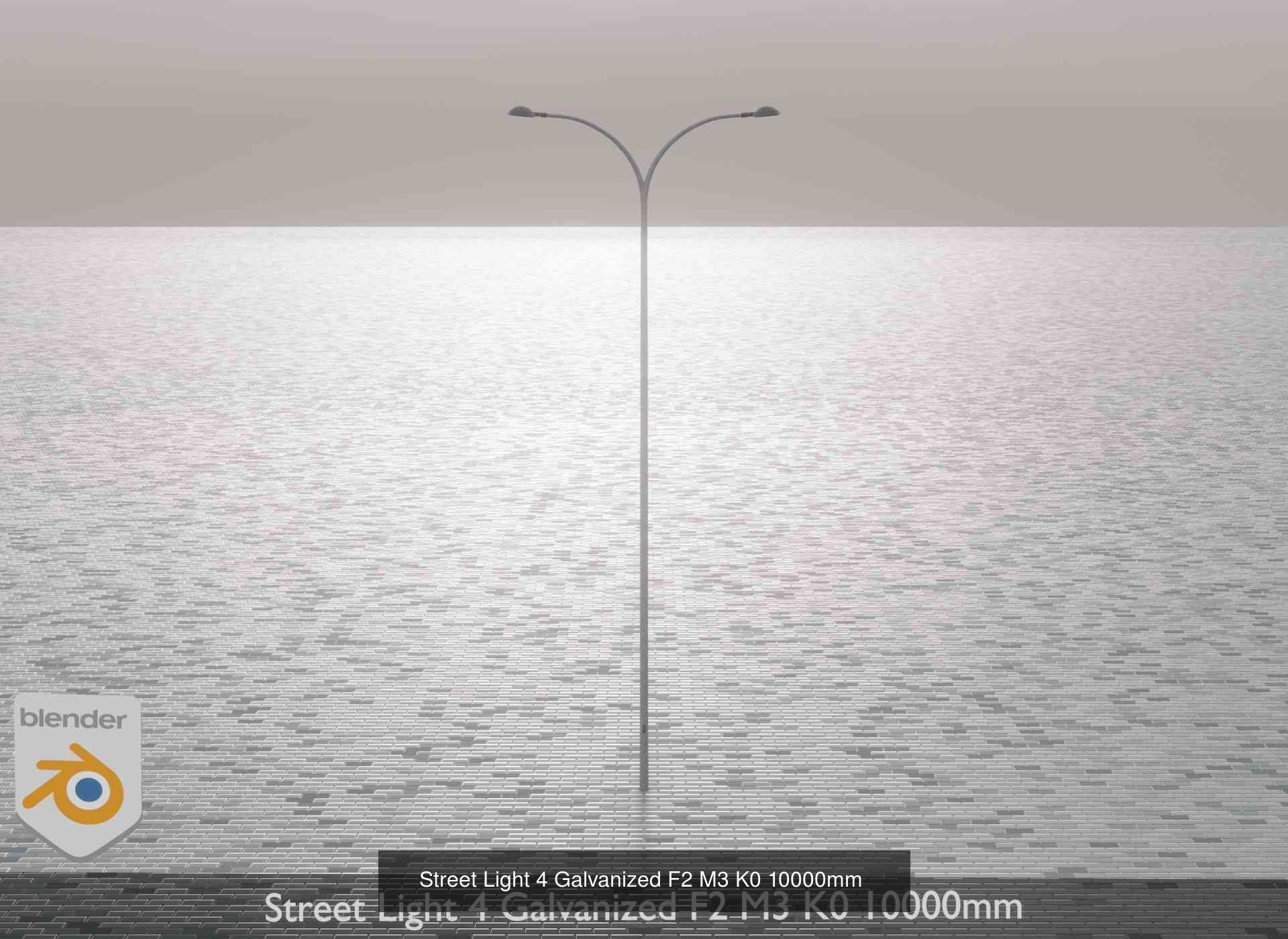 Street Light 1 2 3 4 5 Galvanized 3D Model Collection_171