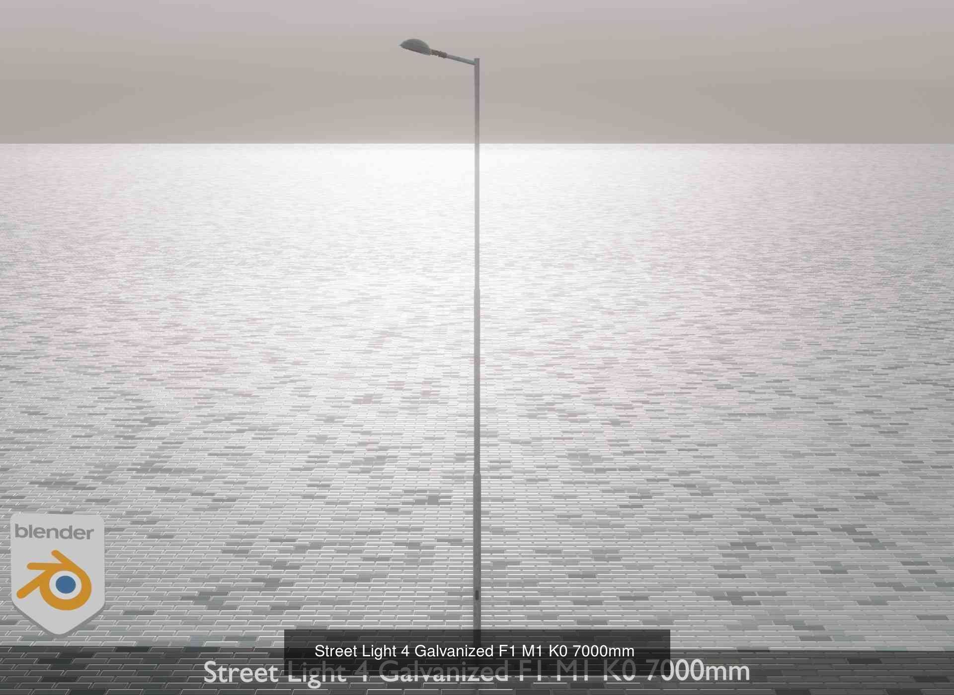 Street Light 1 2 3 4 5 Galvanized 3D Model Collection_152