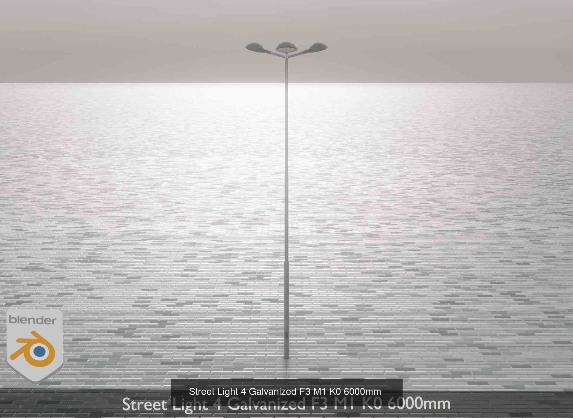 Street Light 1 2 3 4 5 Galvanized 3D Model Collection_175