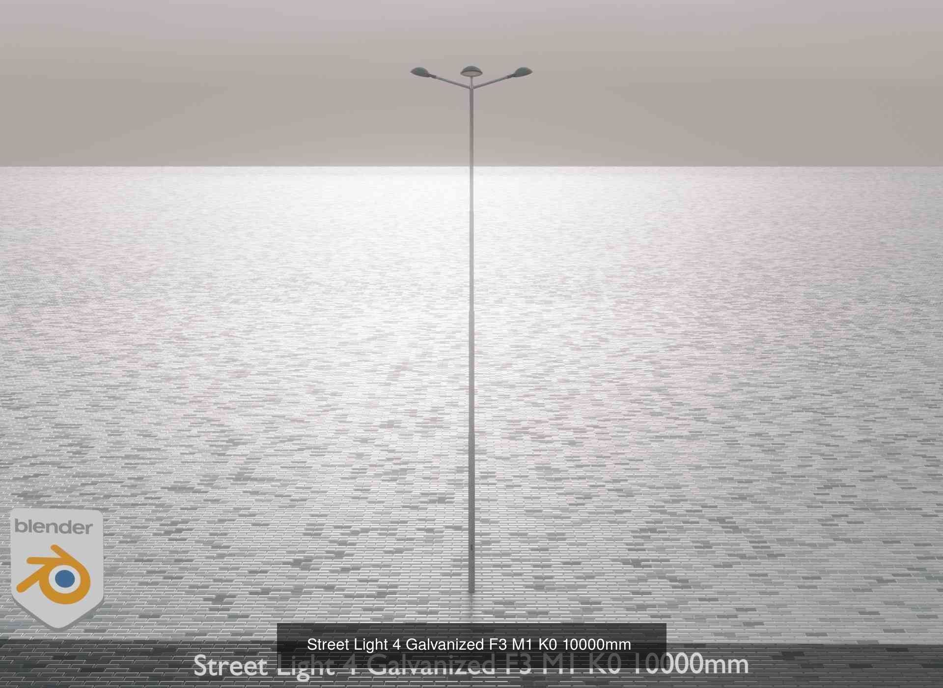 Street Light 1 2 3 4 5 Galvanized 3D Model Collection_178