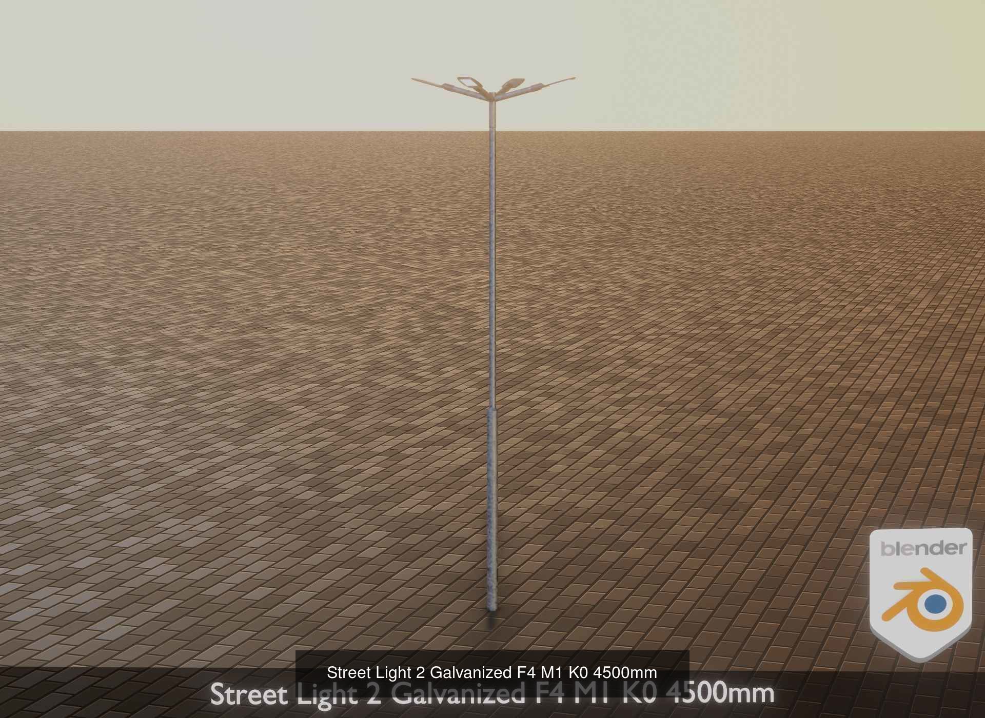 Street Light 1 2 3 4 5 Galvanized 3D Model Collection_103