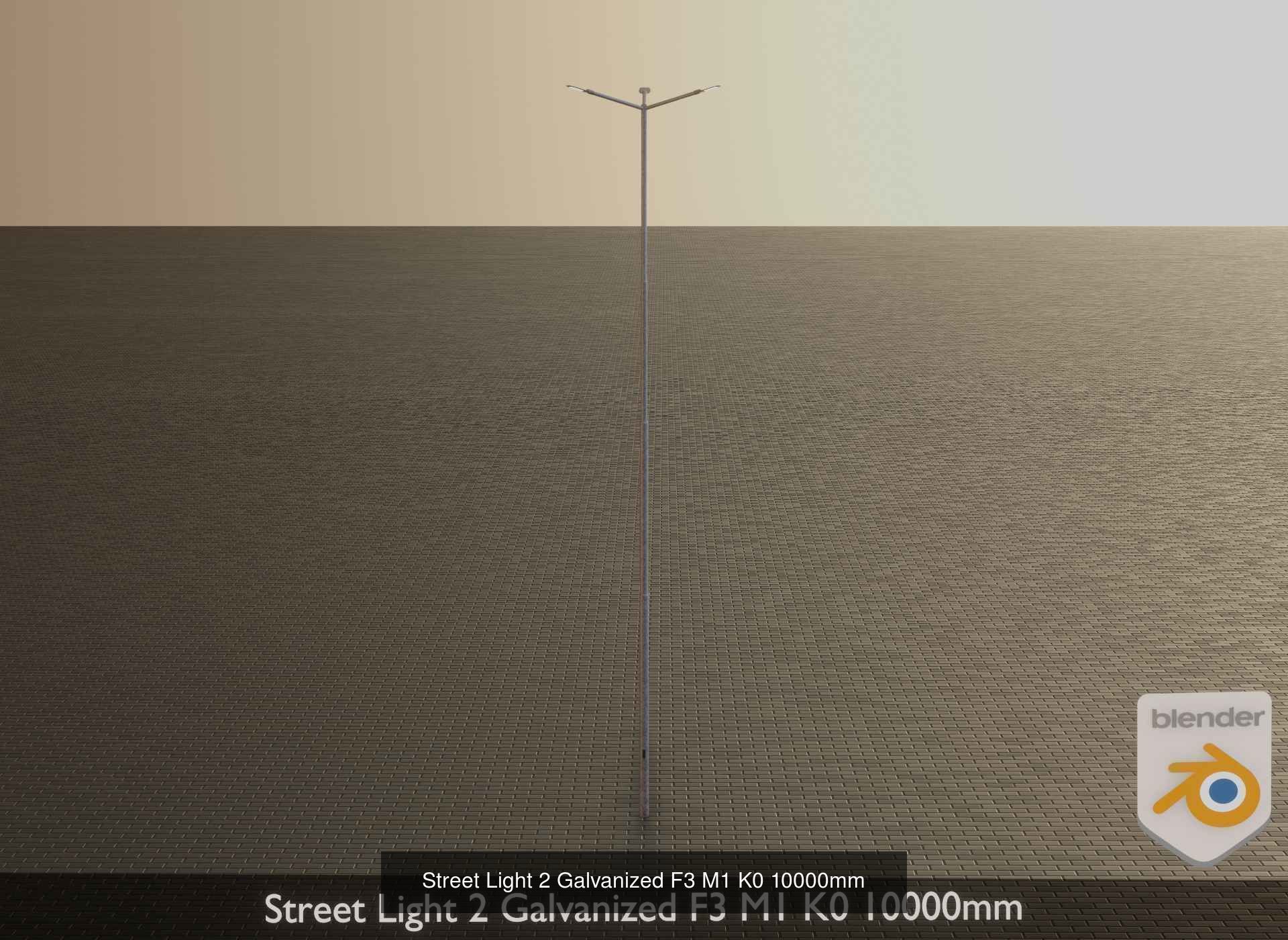 Street Light 1 2 3 4 5 Galvanized 3D Model Collection_99