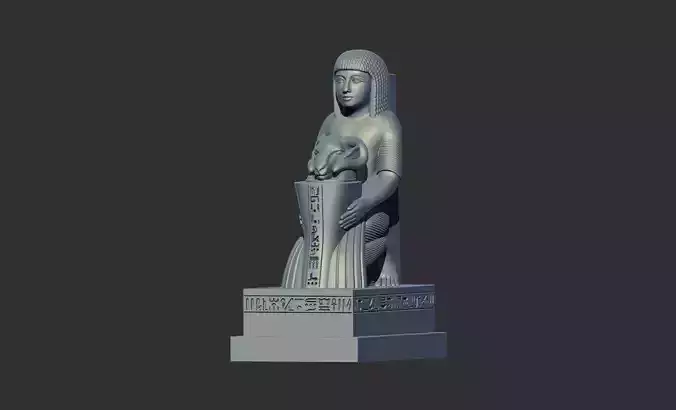 statue of Paser pharaonic 3d Printable model 3D print model