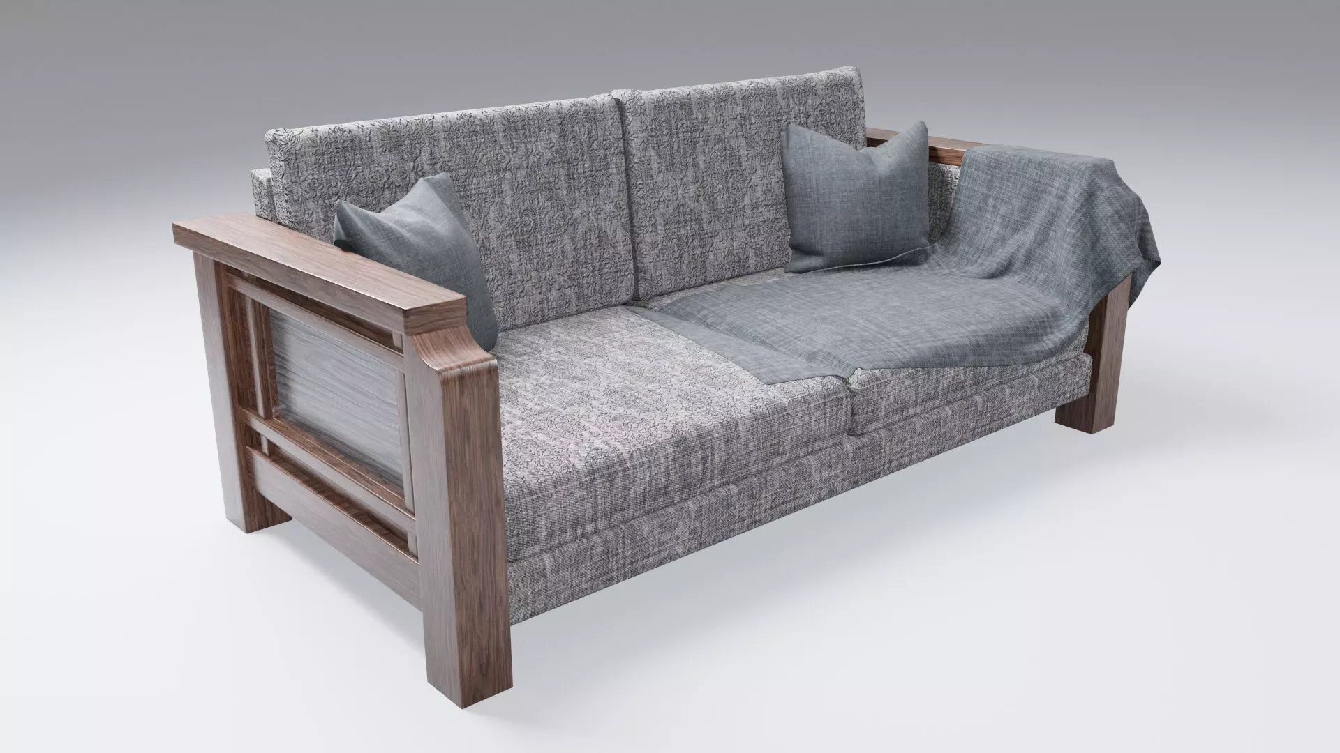 3D sofa Free low-poly 3D model