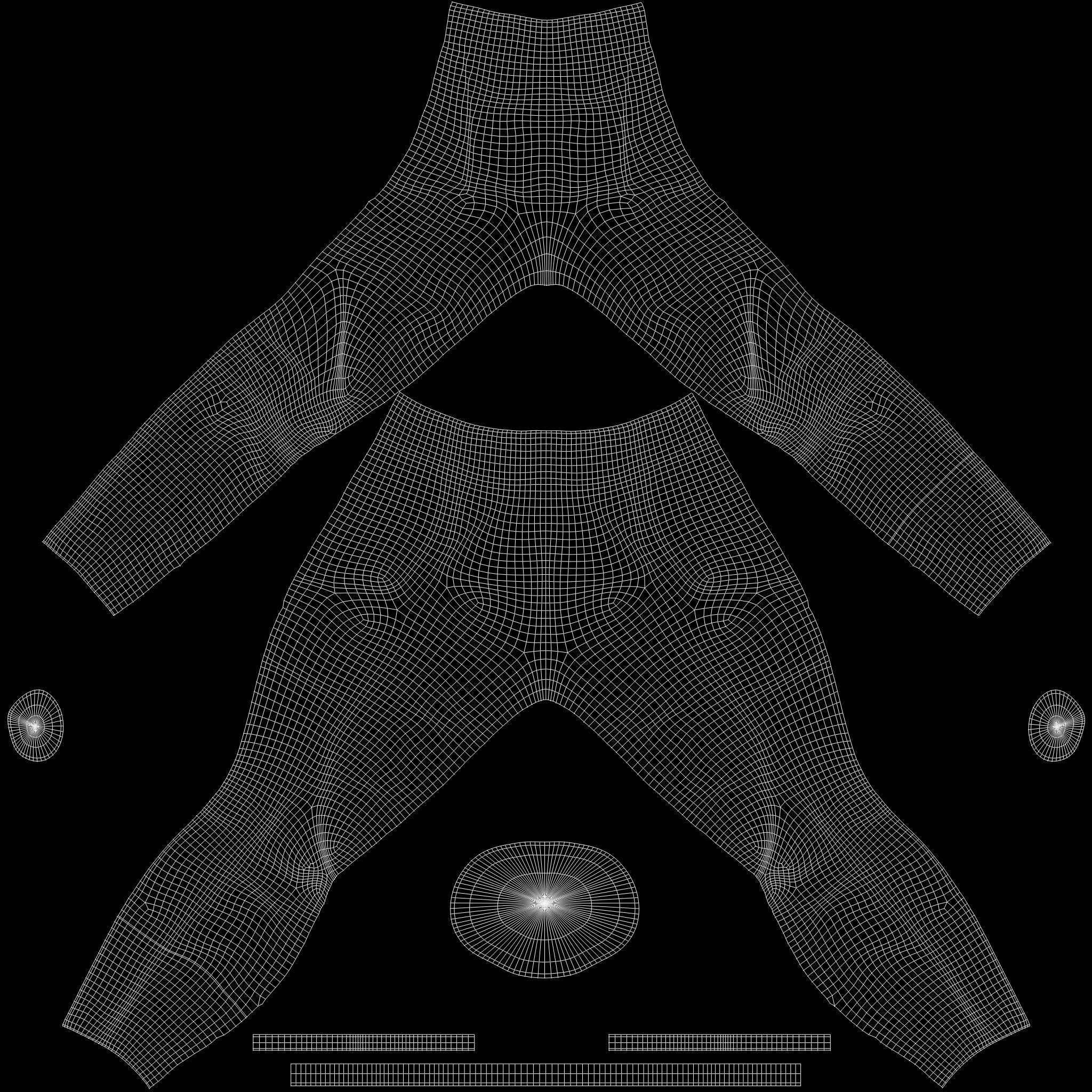 Male Black Leather Futuristic Dystopian Rider Outfit Low-poly 3D model_14