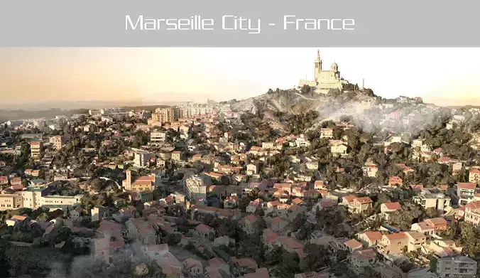 Marseille City in France