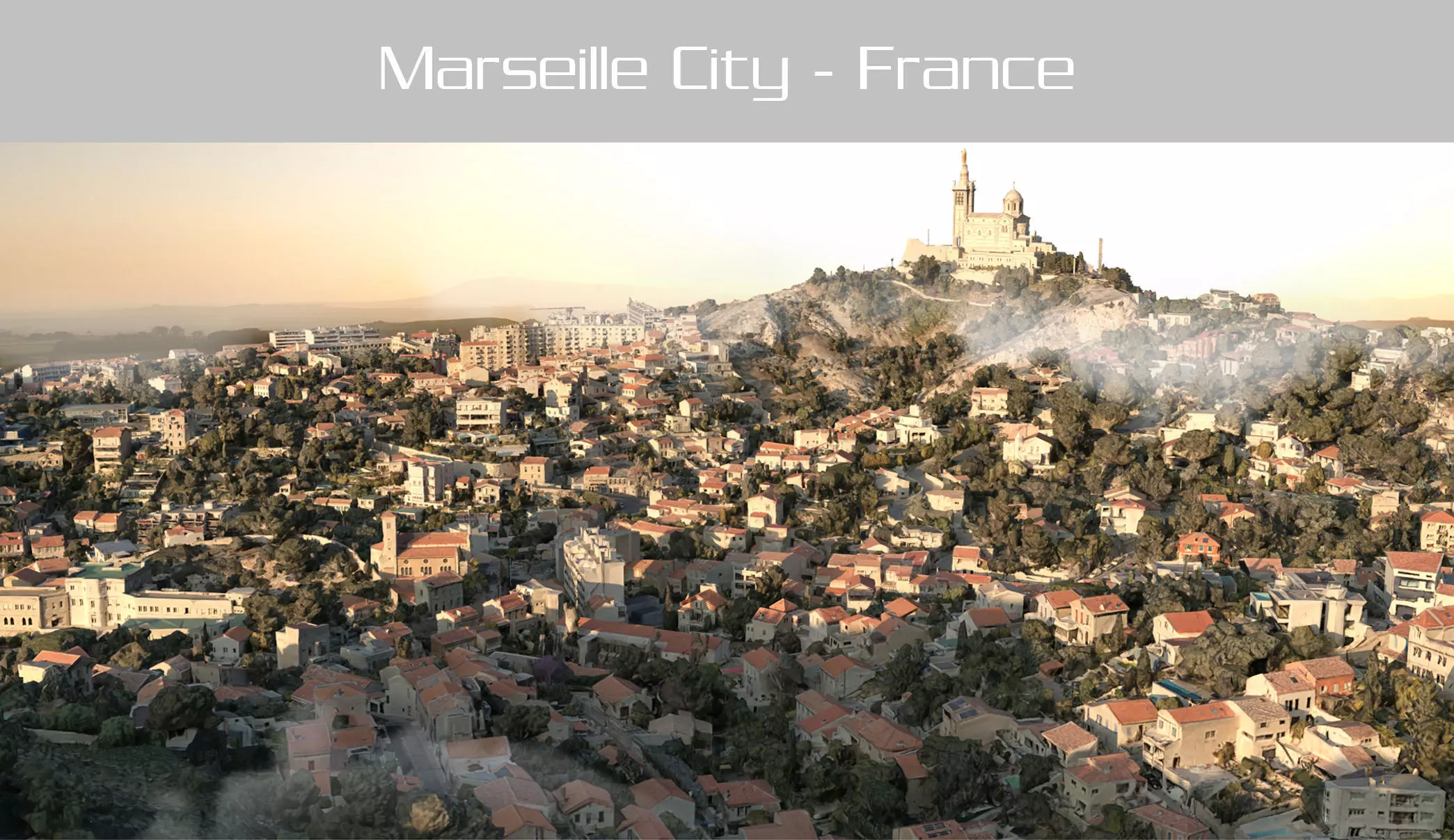 Marseille City in France 3D model_0