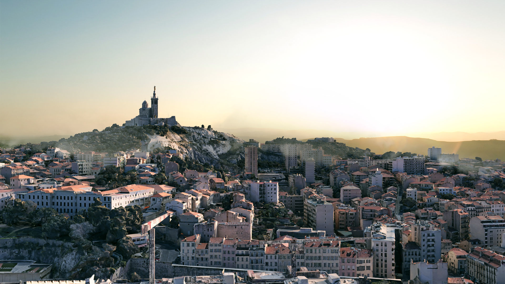 Marseille City in France 3D model_2