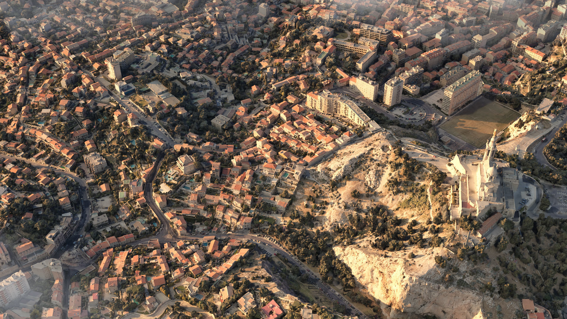 Marseille City in France 3D model_5