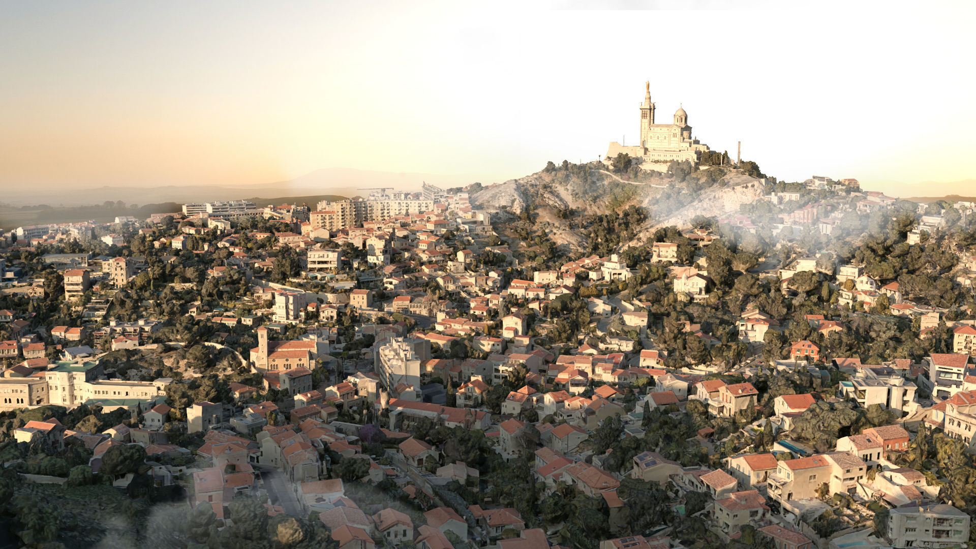 Marseille City in France 3D model_4