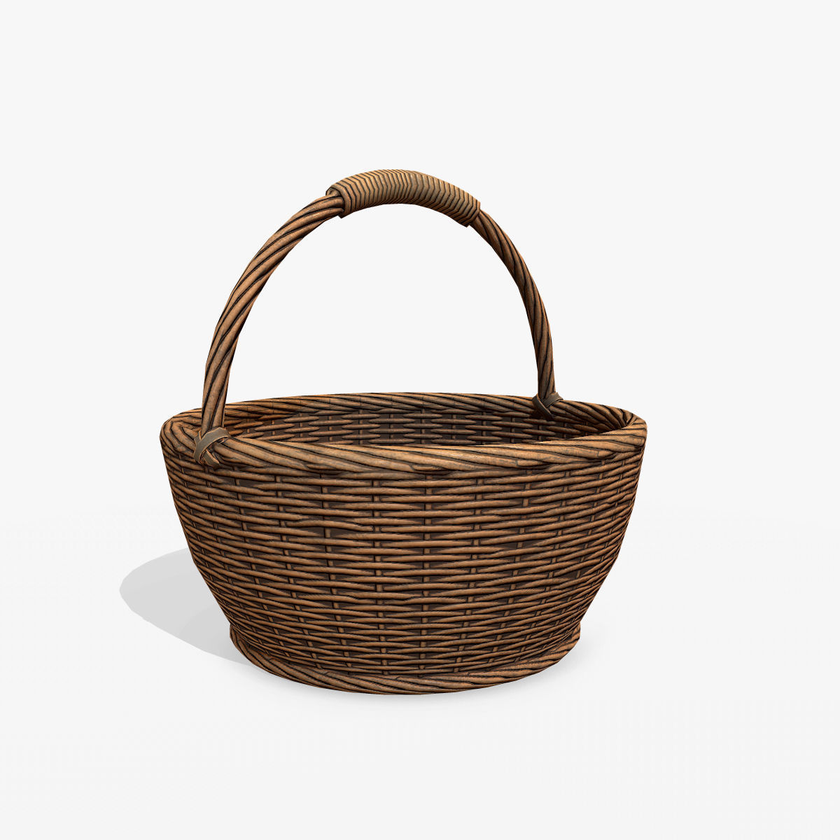 Basket 1 Low-poly 3D model_4