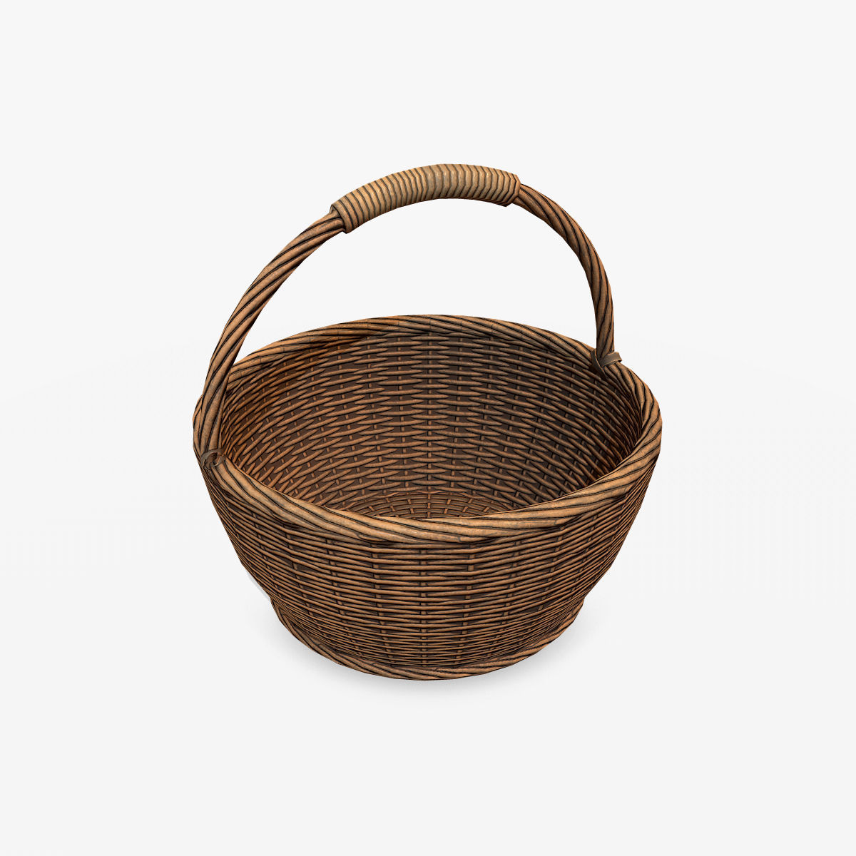 Basket 1 Low-poly 3D model_3