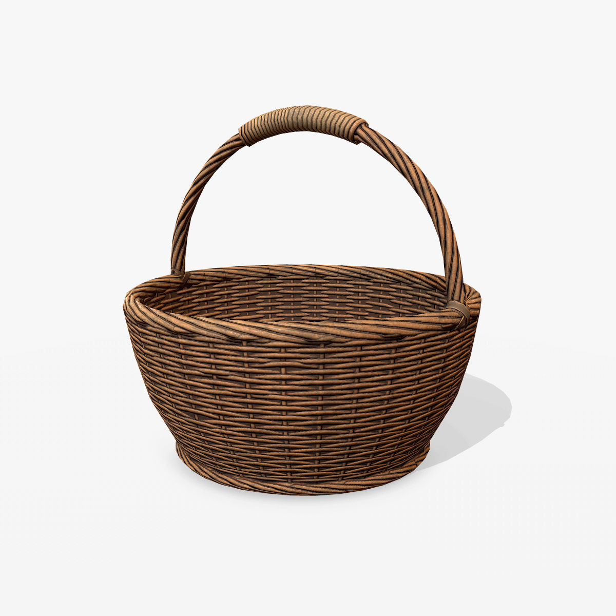 Basket 1 Low-poly 3D model_2