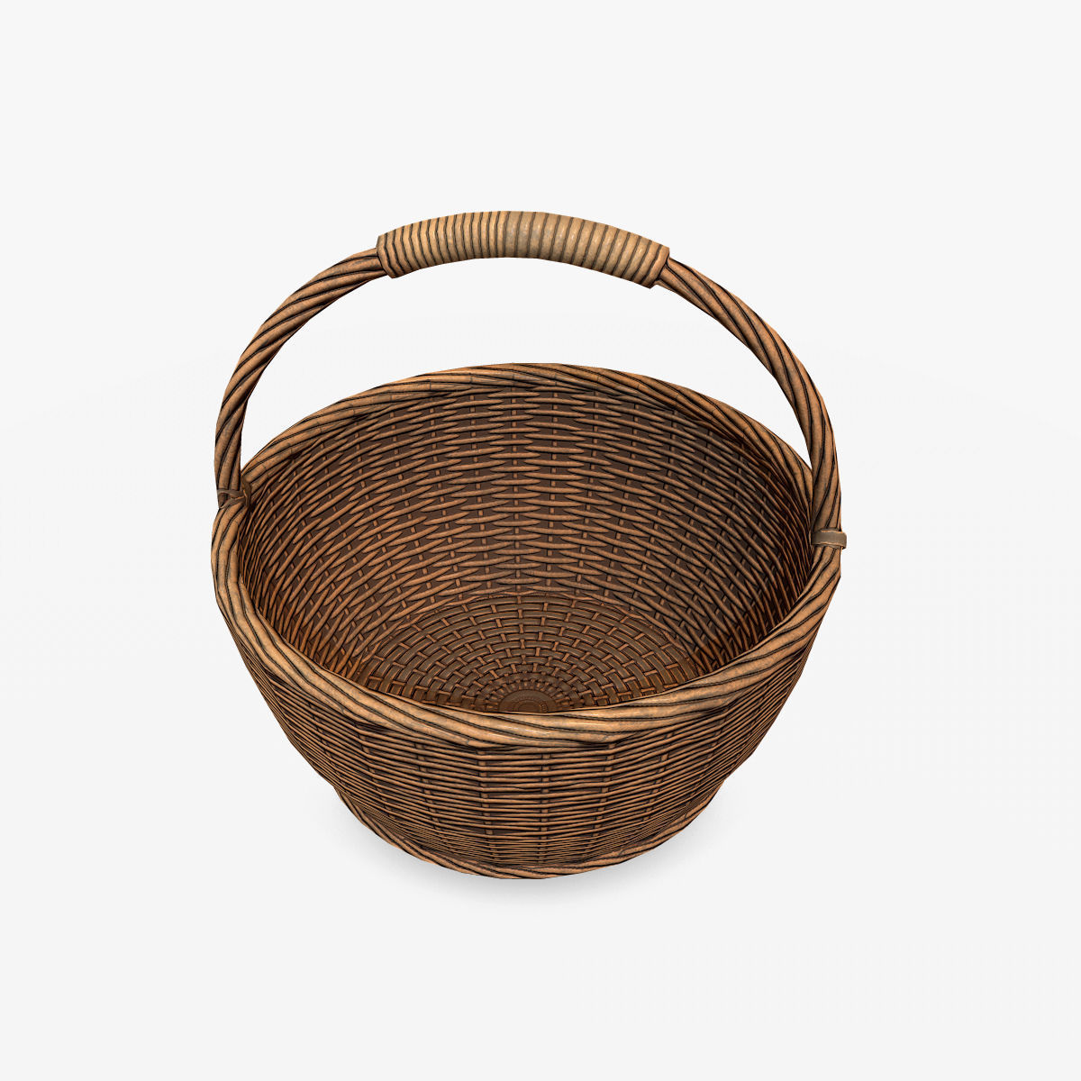 Basket 1 Low-poly 3D model_1