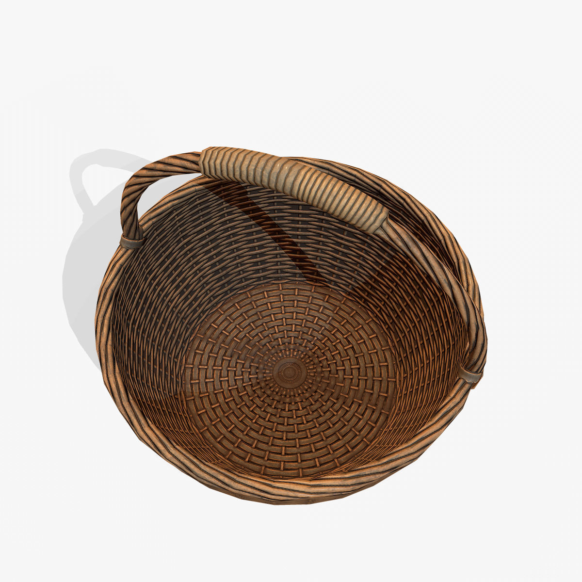 Basket 1 Low-poly 3D model_5