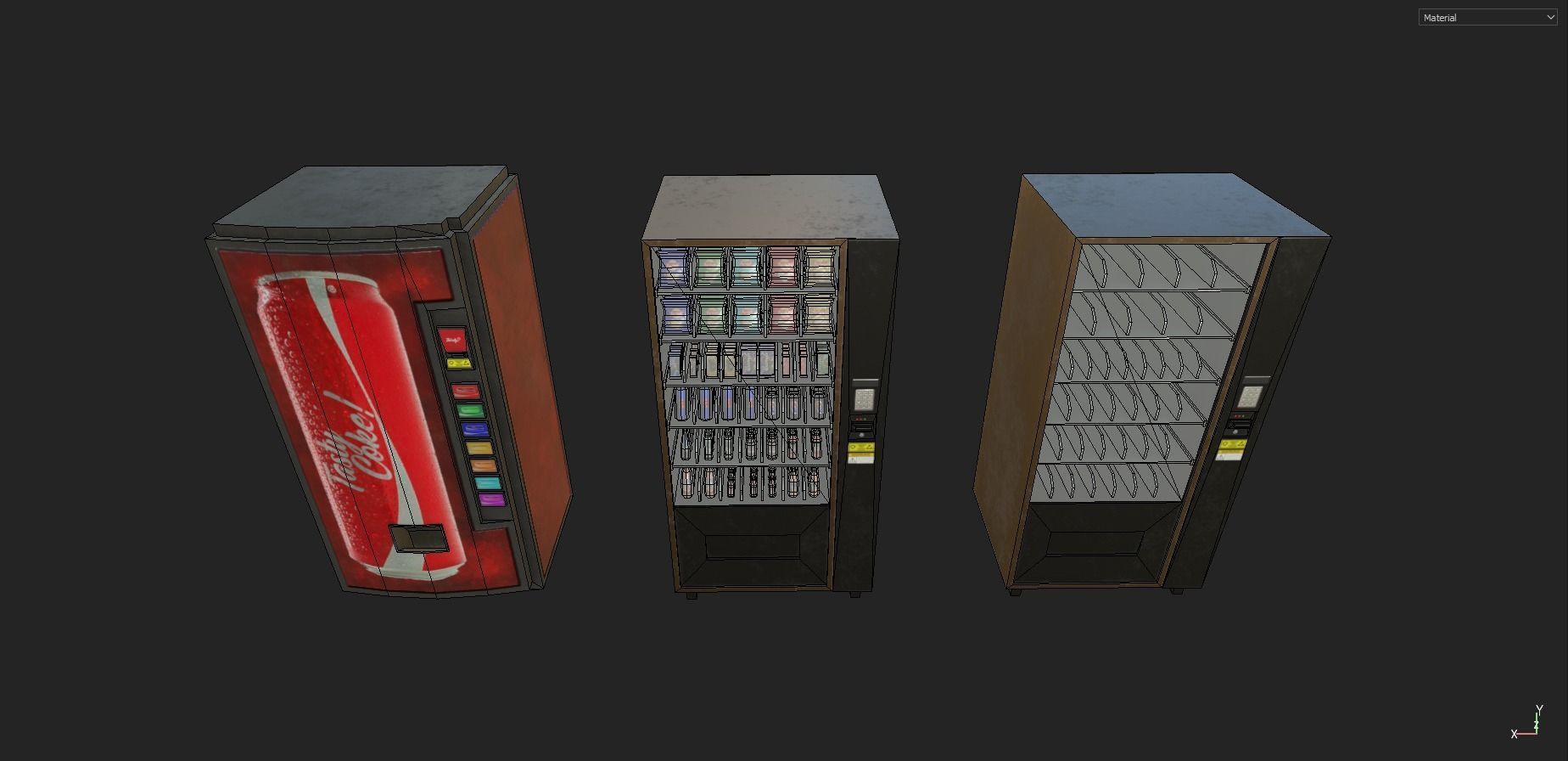 Vending Machine Pack Low-poly 3D model_29