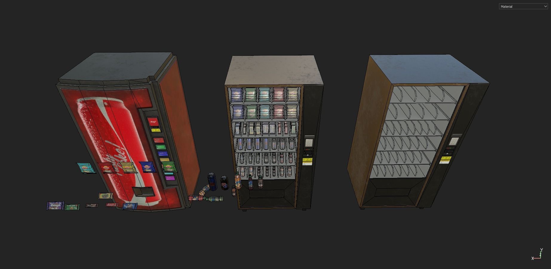 Vending Machine Pack Low-poly 3D model_30