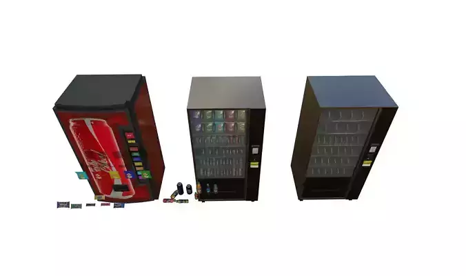Vending Machine Pack Low-poly 3D model