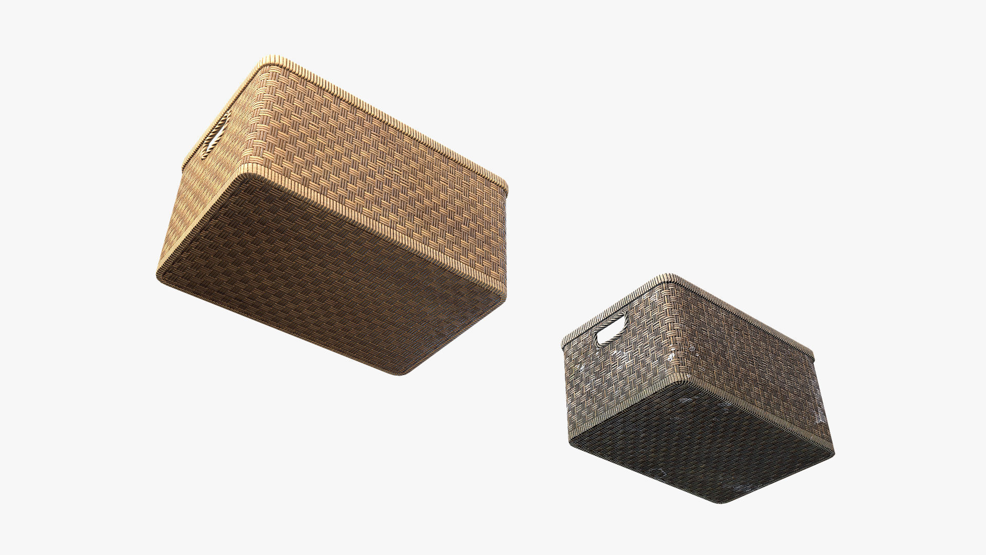 Basket 7 Low-poly 3D model_3