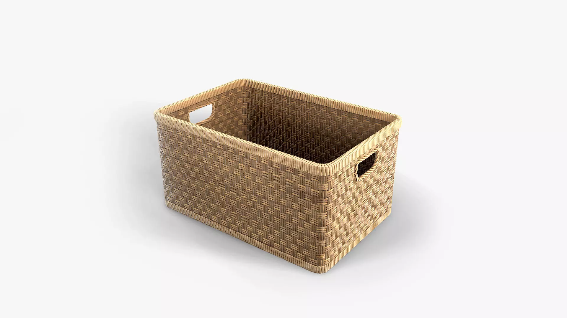 Basket 7 Low-poly 3D model_0