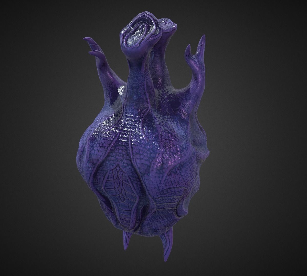 Alien Egg 2 Low-poly 3D model_21