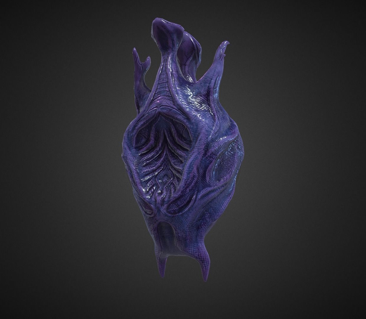 Alien Egg 2 Low-poly 3D model_6