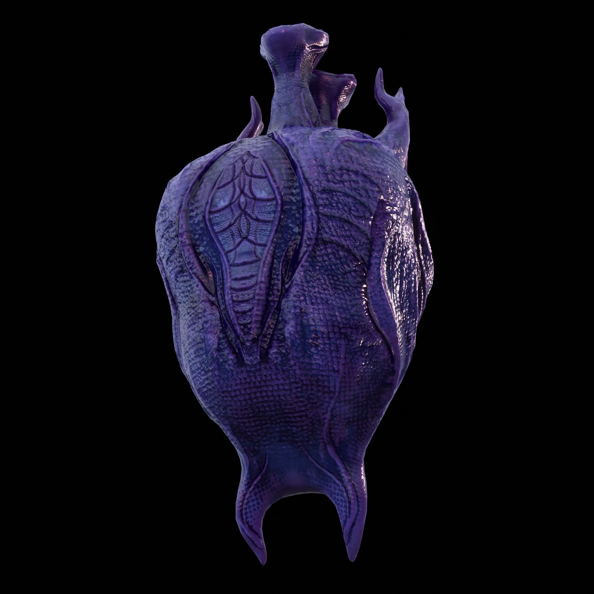 Alien Egg 2 Low-poly 3D model_12