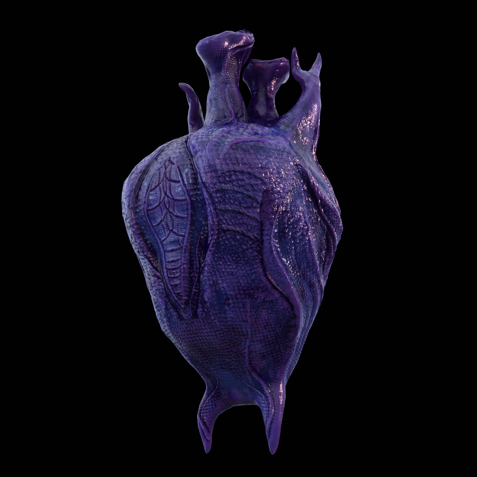 Alien Egg 2 Low-poly 3D model_16