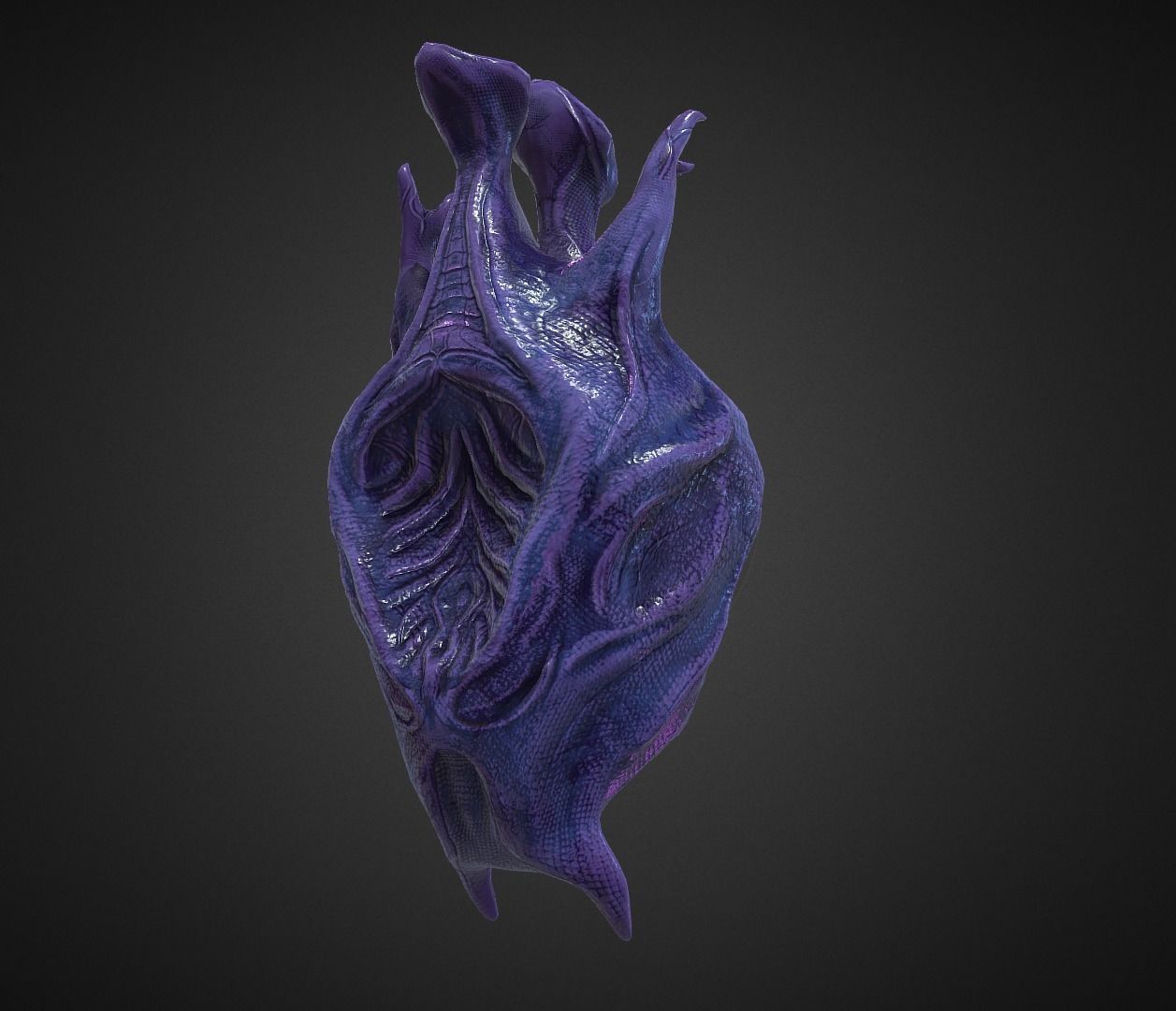 Alien Egg 2 Low-poly 3D model_24