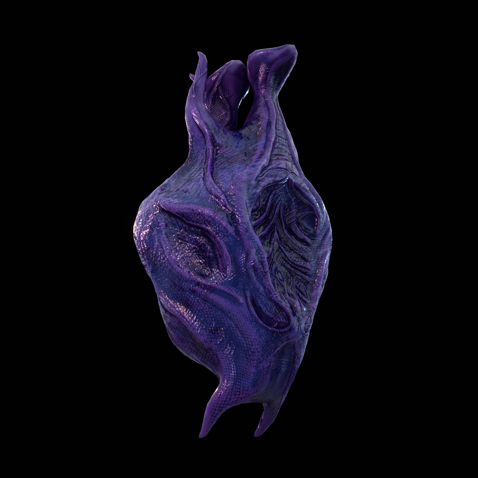 Alien Egg 2 Low-poly 3D model_3