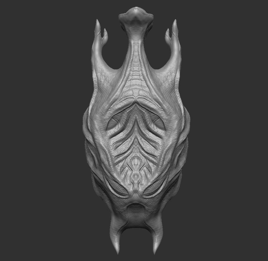 Alien Egg 2 Low-poly 3D model_4