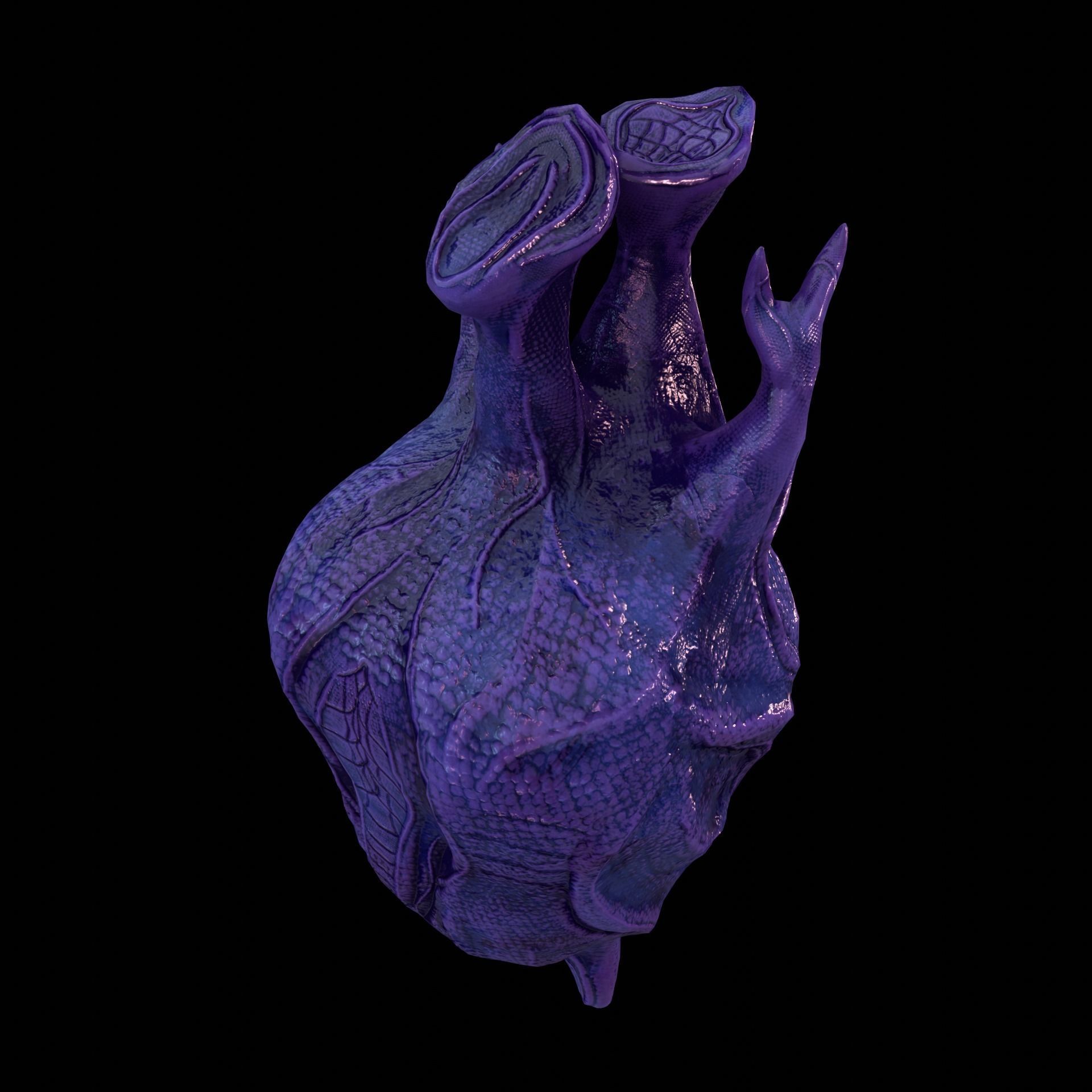 Alien Egg 2 Low-poly 3D model_11