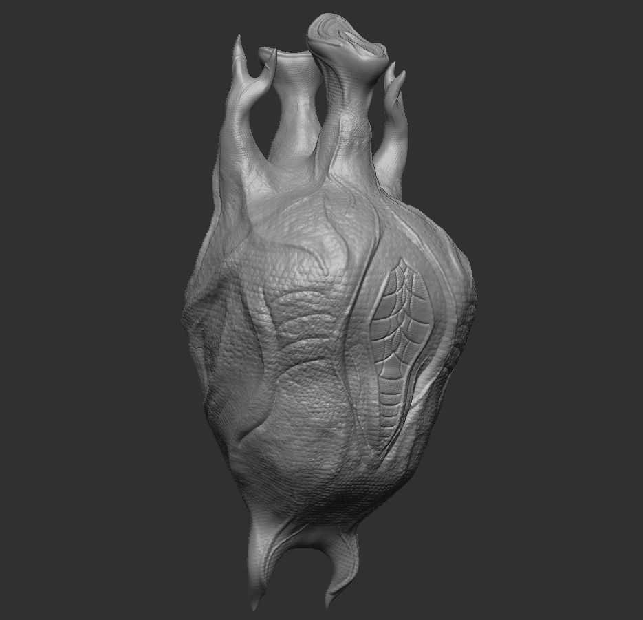 Alien Egg 2 Low-poly 3D model_17