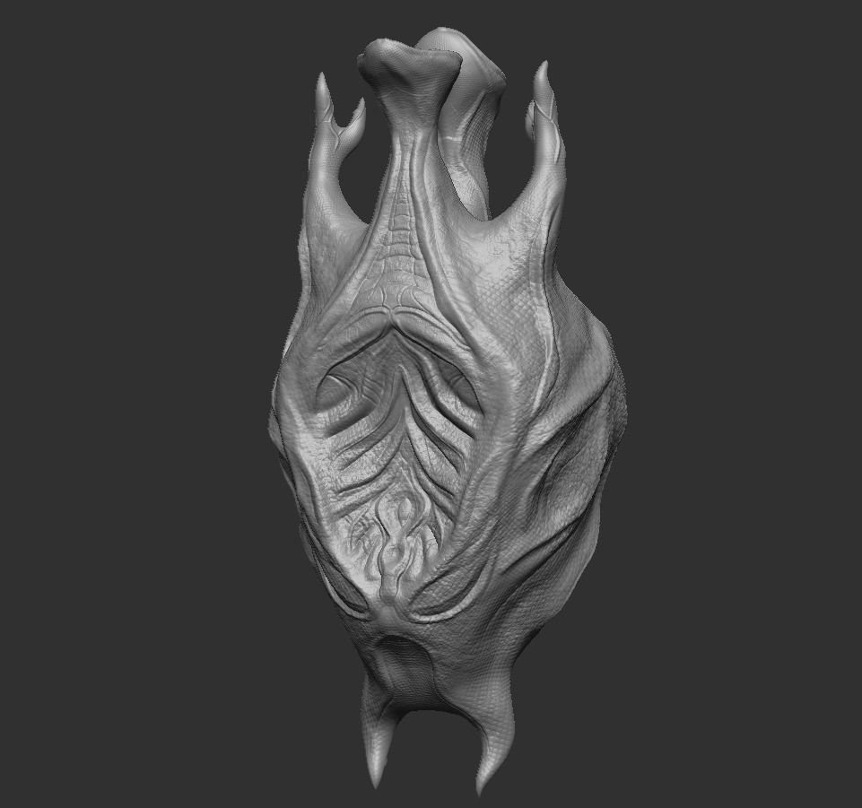 Alien Egg 2 Low-poly 3D model_5