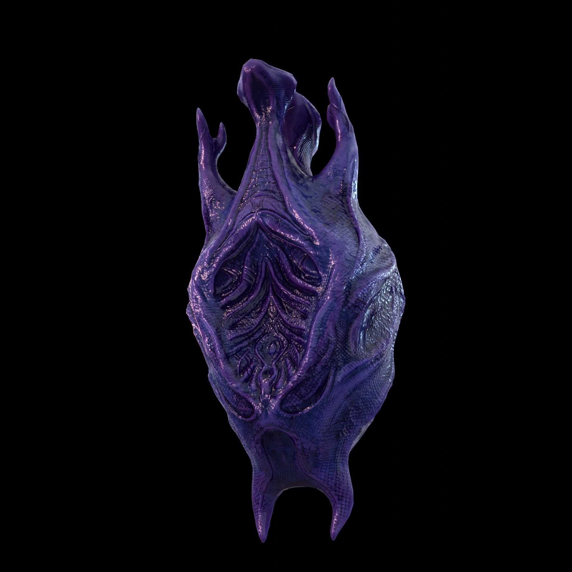 Alien Egg 2 Low-poly 3D model_2