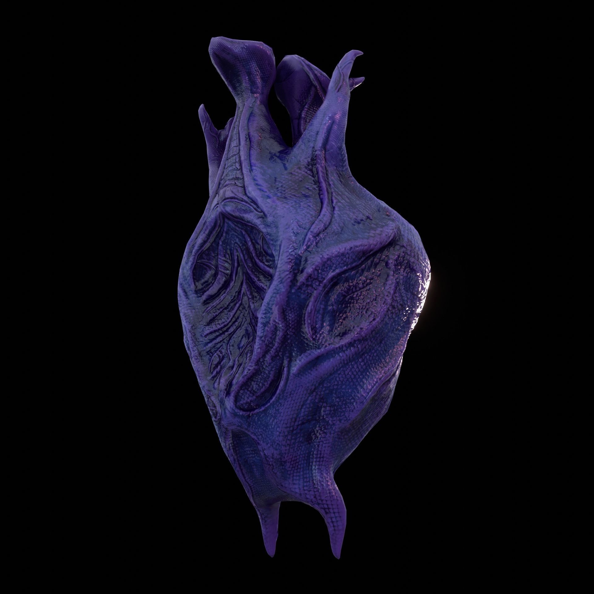 Alien Egg 2 Low-poly 3D model_14