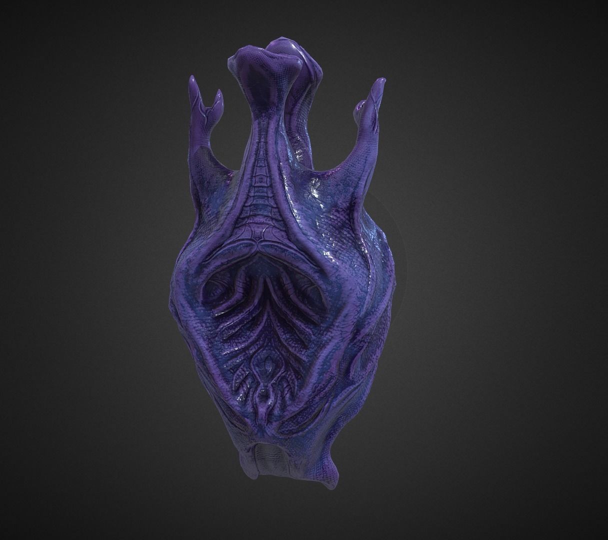 Alien Egg 2 Low-poly 3D model_28