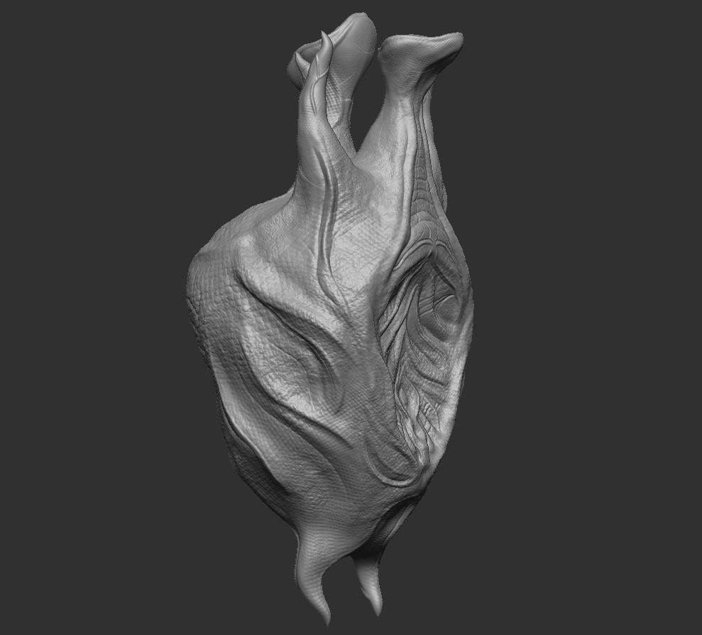 Alien Egg 2 Low-poly 3D model_19