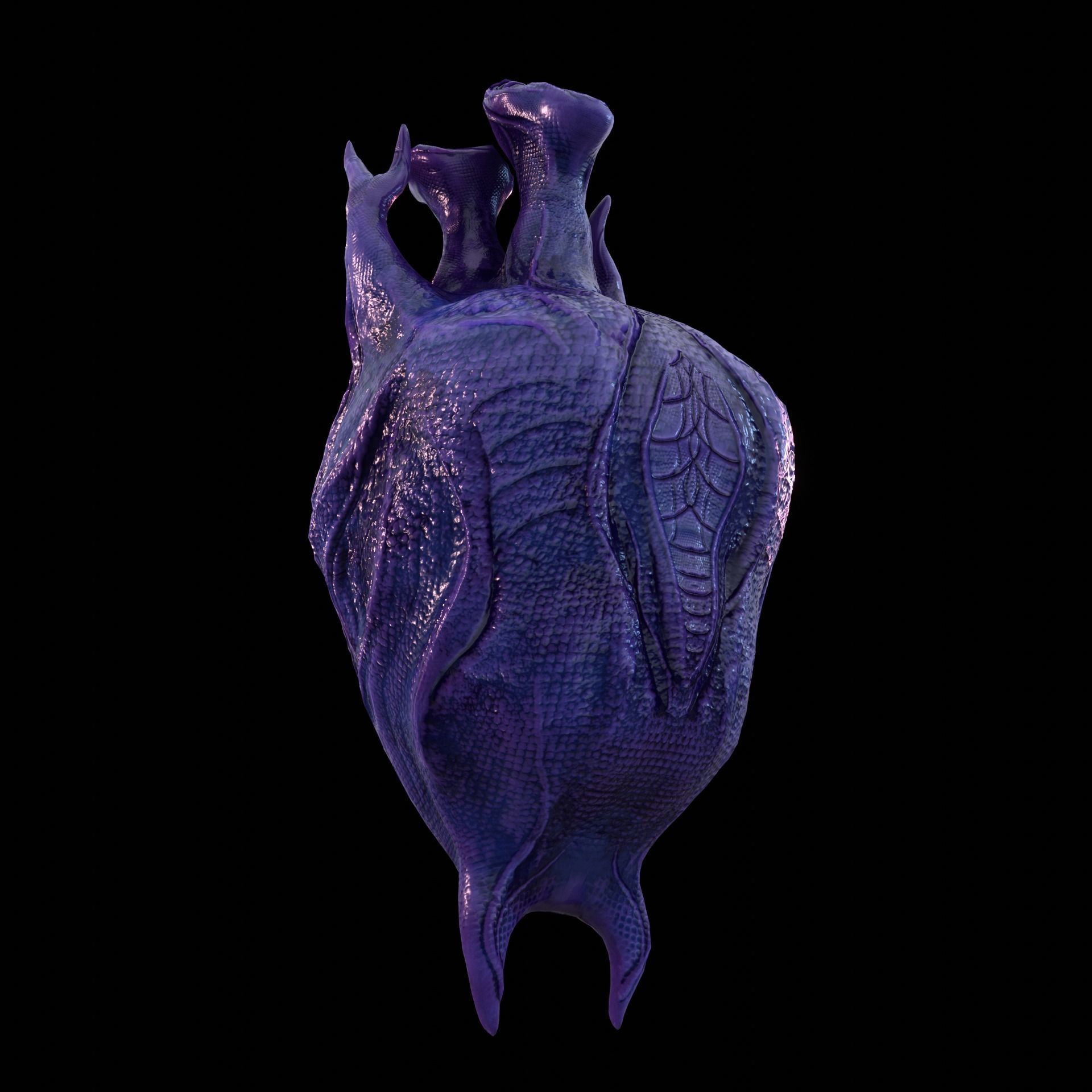 Alien Egg 2 Low-poly 3D model_10