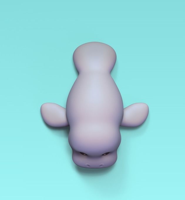 Manatee 3D print model_3